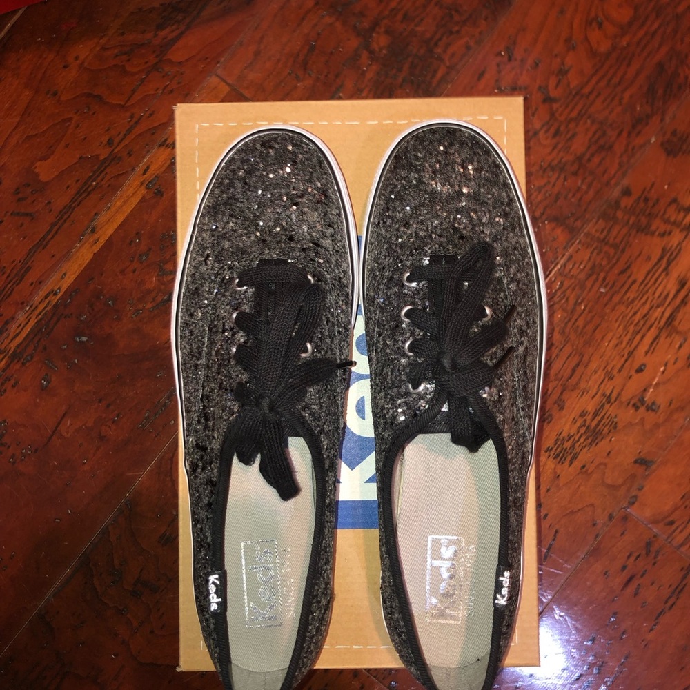 Keds Black Glitter Athletic Shoes